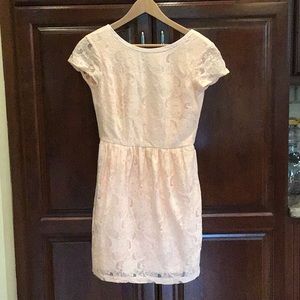 H&M peach lace dress